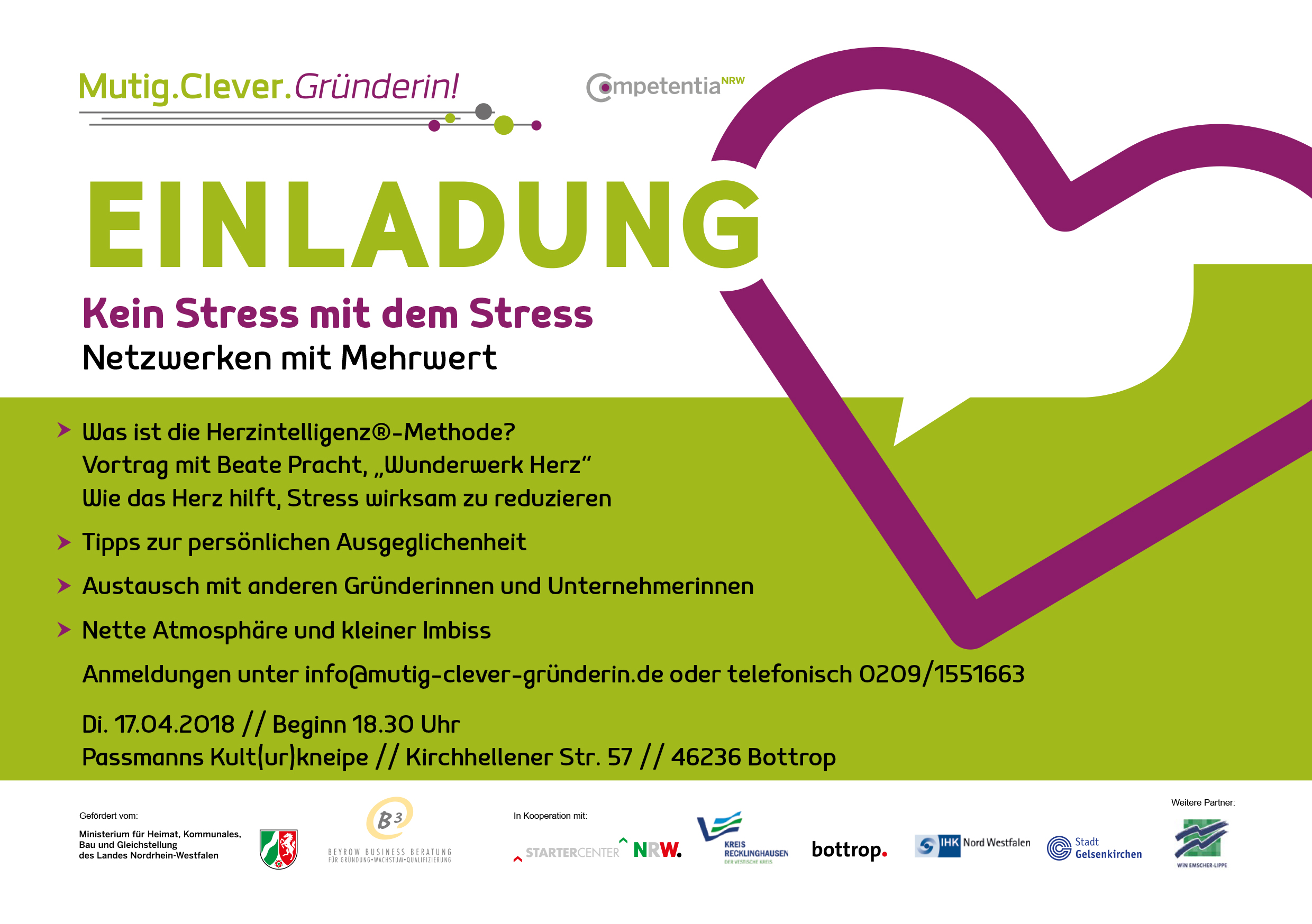 Thema des Abends: Kein Stress mit dem Stress