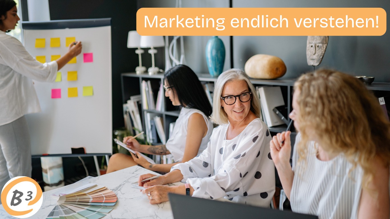 Teilnehmerinnen beim kostenlosen Marketing Webinar für Einsteigerinnen