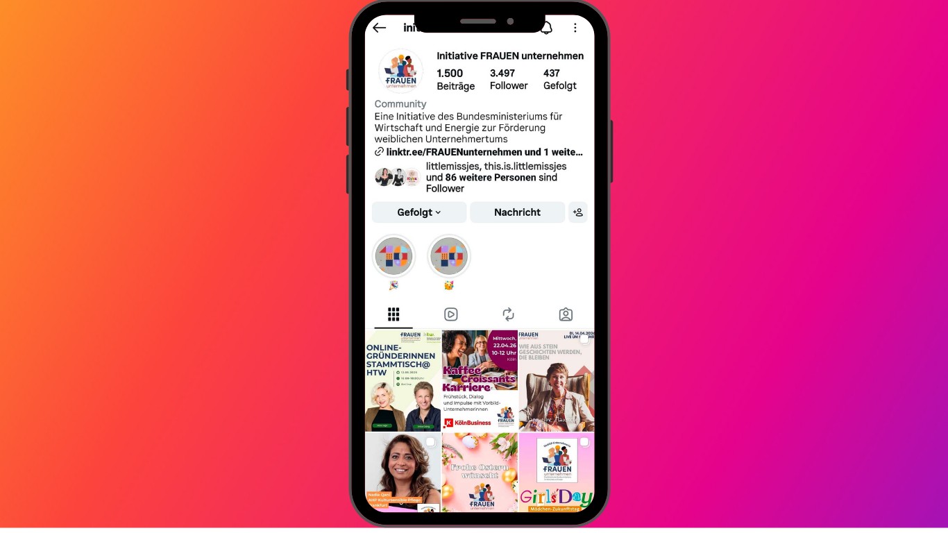 Instagram Live im Gespräch: Charisma statt Titel
